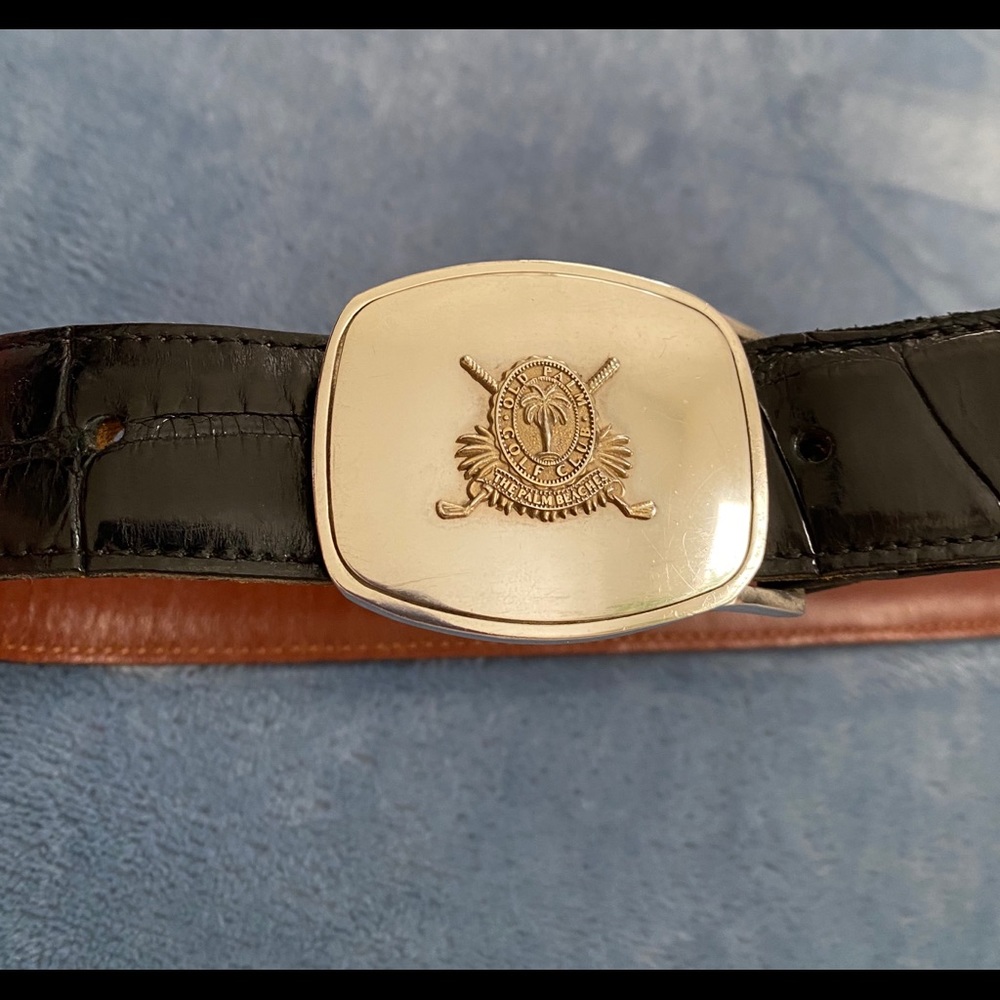 Black alligator belt